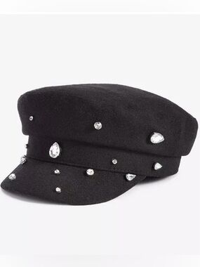 I.N.C. Embellished Skipper Hat
